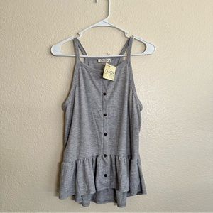 2 for $8 / Olivia Rae Grey Babydoll Tank